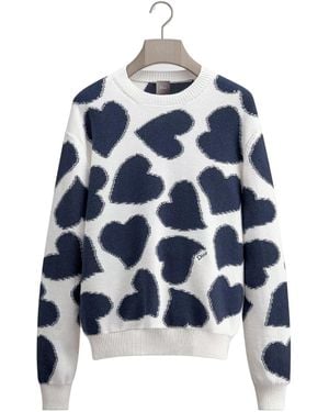 Dior Heart Jumper, Relaxed Fit - Blue