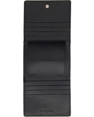 Maison Kitsuné Logo-Print Trifold Wallet - Black
