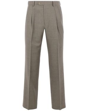 AURALEE Pleated Tailored Pants - Gray