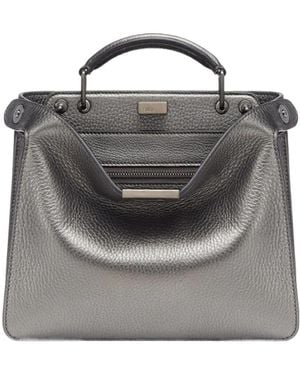 Fendi Peekaboo Iseeu Mini Tote Bag - Gray