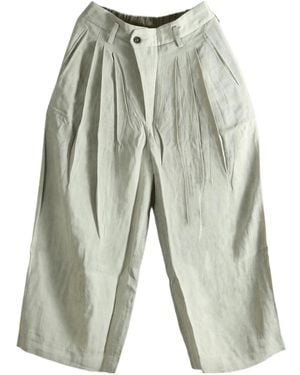 Ziggy Chen Casual Trousers With Belt Loops - Grey