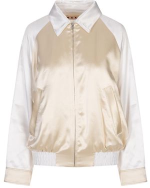 Marni Zipped Bomber Jacket - Natural