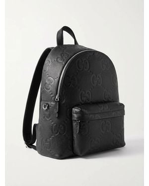 Gucci Medium Jumbo Gg Backpack - Black