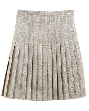 Celine Pleated Skirt - Brown