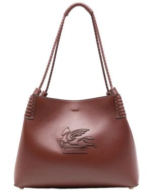 Etro Small Libra Tote Bag - Brown