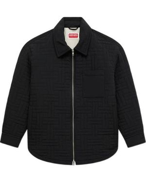 KENZO Weave' Quilted Blouson - Black