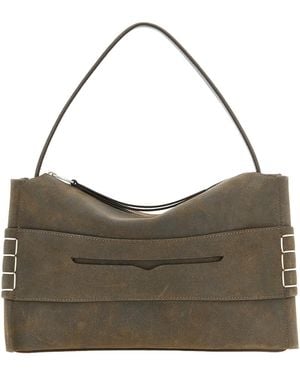 JW Anderson Medium Loafer Shoulder Bag - Grey