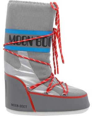 Moon Boot Round-Toed Ankle Boots - Blue