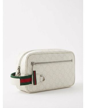 Gucci Medium Gg Toiletry Case - White