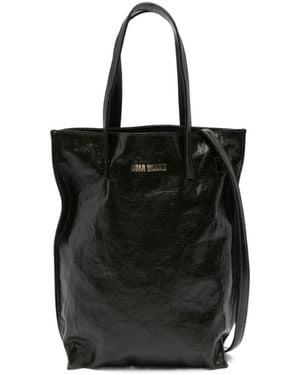 Uma Wang Double Handle Shoulder Bag - Black