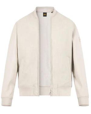 BOSS Long-Sleeved Casual Jacket - White