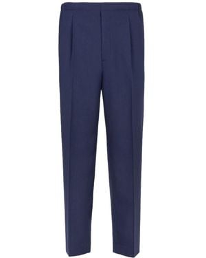 Fendi Straight-Leg Tailored Trousers - Blue