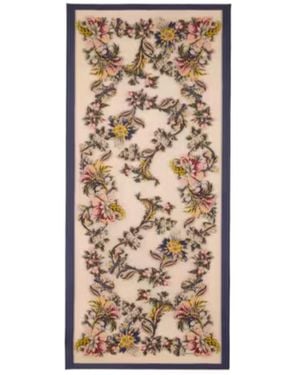 Etro Wool-Blend Scarf With Fil Coupé Floral Pattern - Natural