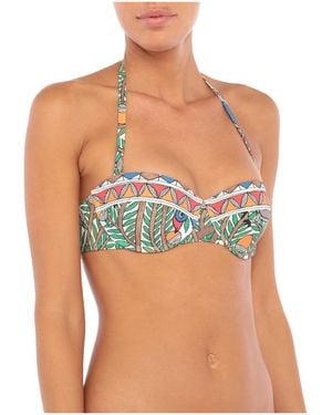 Tory Burch Printed Bikini Top - Green