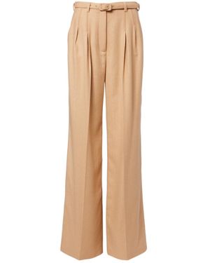 Gabriela Hearst Casual Trousers With Belt Loops - Natural