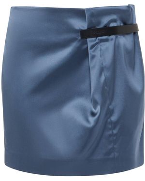 JW Anderson Satin Mini Skirt - Blue