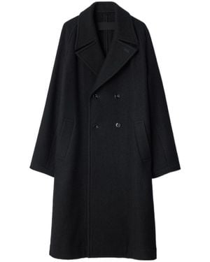 Lemaire Double-Breasted Coat - Black