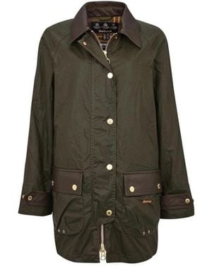 Barbour Logo Embroidered Casual Jacket - Green