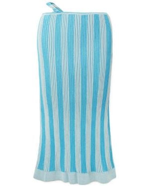 Jacquemus Gradient Stripe Skirt - Blue