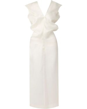 KHAITE The Ima Silk Dress - White