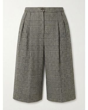 Gucci Prince Of Wales Check-Patterned Houndstooth Skirt - Gray