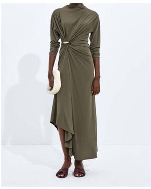Bottega Veneta Crepe Jersey Dress - Green