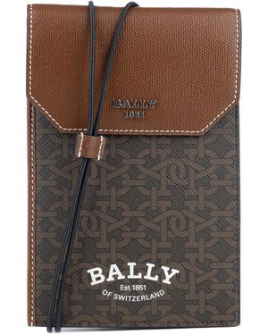 Bally Wallet With Neck Rope - Brown