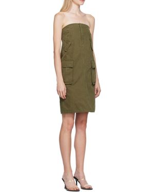 we11done Multi-Pocket Straight Skirt - Green