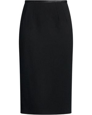 Dolce & Gabbana Solid-Colored Pencil Skirt - Black