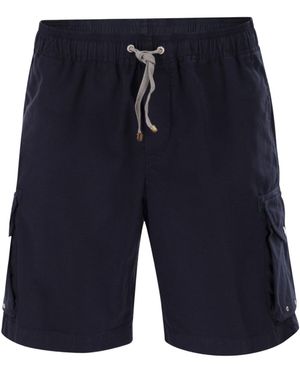 Brunello Cucinelli Drawstring Bermuda Shorts - Blue