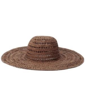 IBELIV Miaro Woven Wide-Brim Hat - Brown