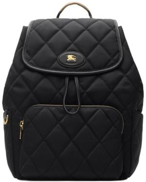 Burberry Horseshoe Backpack - Black