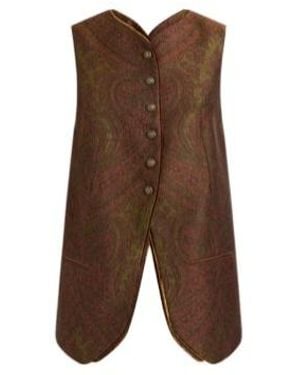 Etro Patterned Sleeveless Vest - Brown