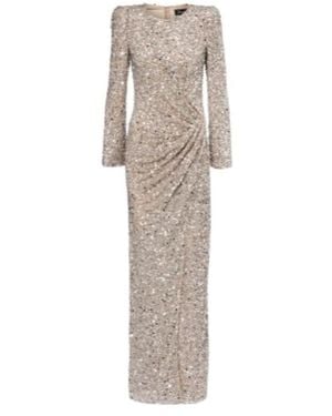 Jenny Packham Marie Sequined Gown - White
