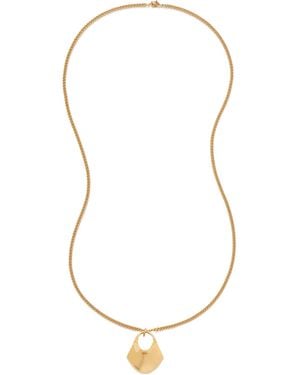 KHAITE Lotus Pendant Small Necklace - White