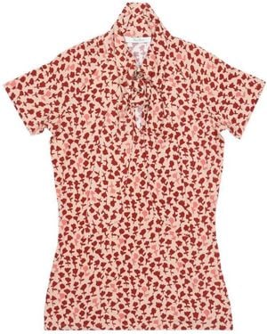 Max Mara Printed Short-Sleeved T-Shirt - Red