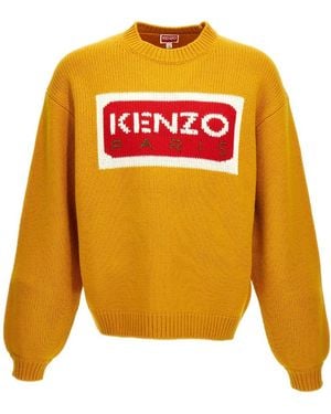 KENZO Tricolour Paris Jumper, Cardigans - Orange