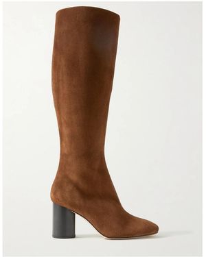 Aeyde Ariana Leather Knee Boots - Brown