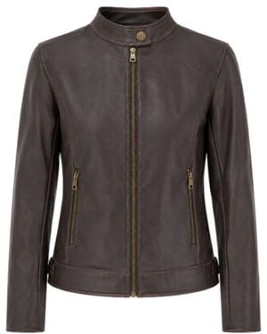 Liu Jo High-Neck Slim-Fit Motorcycle Jacket - Black