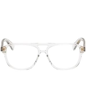 Bottega Veneta Eyewear Aviator Frame Glasses - Natural