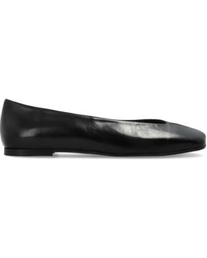 Alohas Katia Square-Toe Ballet Flats - Black