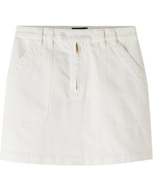A.P.C. Sarah Denim Mini Skirt - White