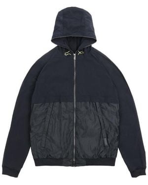 Armani Collezioni Logo Casual Jacket - Blue