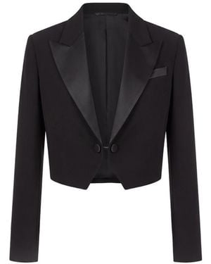 Max Mara Long-Sleeve Casual Jacket - Black