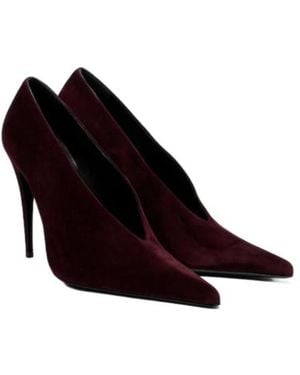 Magda Butrym Suede Court Shoes - Purple