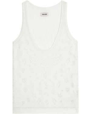 Zadig & Voltaire Tank Top Jossy - White
