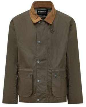 Barbour Collared Button-Up Jacket - Green