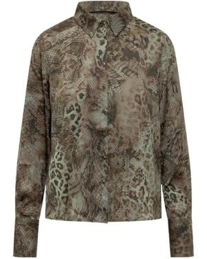 Ba&sh Cornelia Printed Shirt - Green