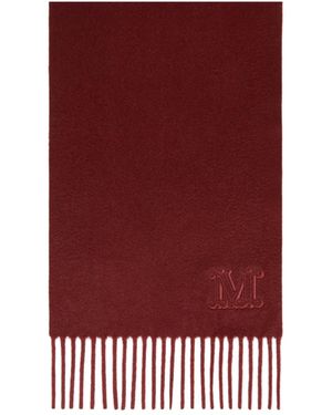 Max Mara Monogram-Embroidered Cashmere Stole