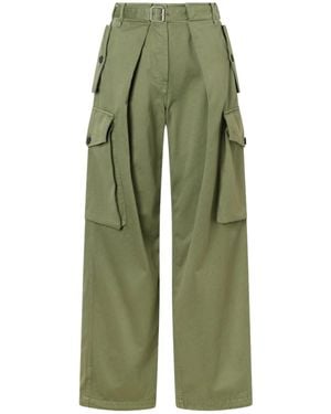Loewe Straight-Leg Cargo Pants - Green
